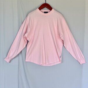 Spirit Jersey 100% Cotton Pink Sparkle Los Angeles Print Oversized T Shirt Small